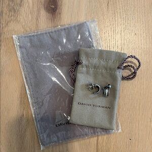 David Yurman Petite Pave Huggie Hoop